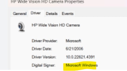Update camera driver - HP Support Community - 9524674