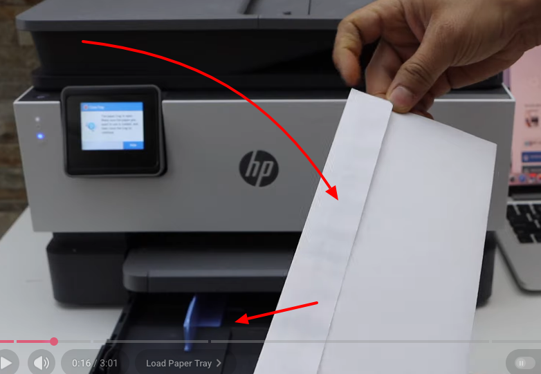 When I print envelopes in word, They print with a strange bl... - HP ...
