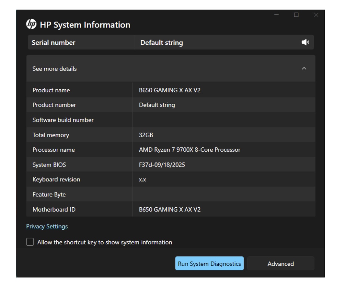 SKU = Default String - HP Support Community - 9532621