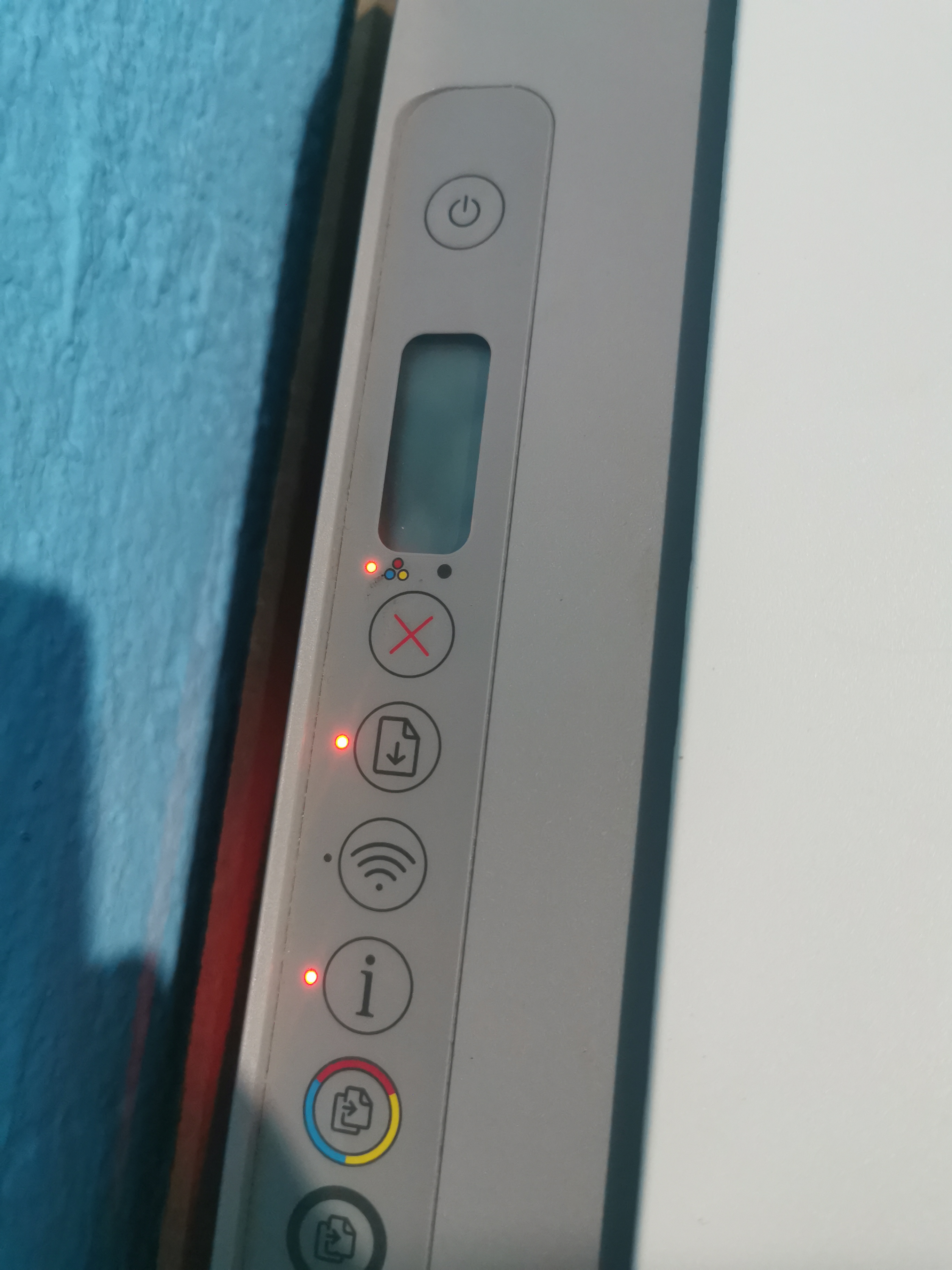 I have three orange warning lights and it won't let me use m... - HP ...