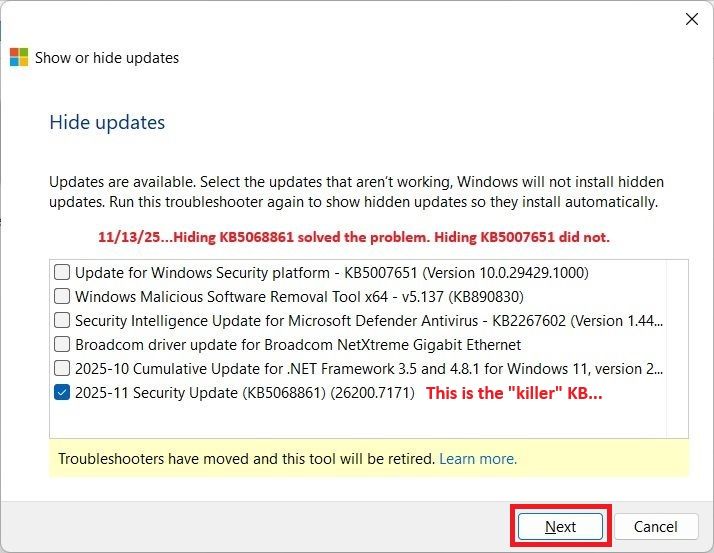 Just "hide" that bottom one...