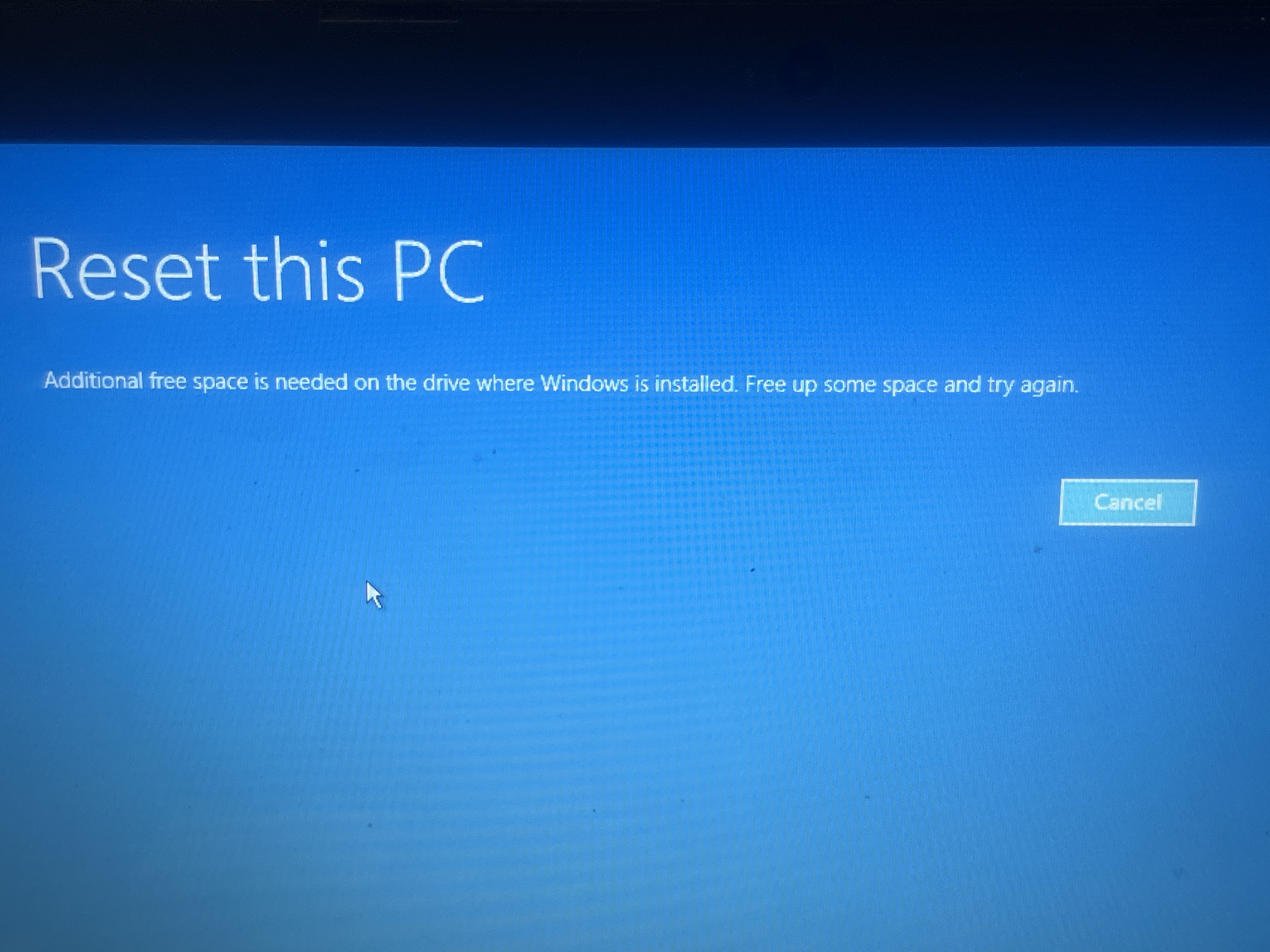 Solved: I wanna factory reset my laptop but I can’t log into the acc ...