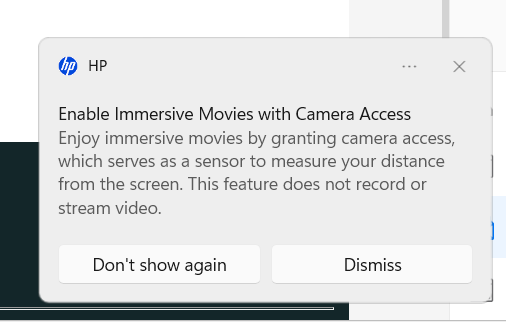 Disable the irritating message, 