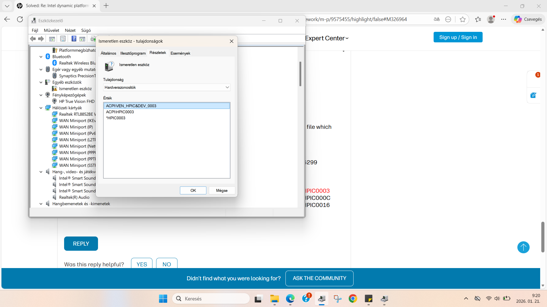 Solved: Intel dynamic platform and thermal framework - HP Support ...
