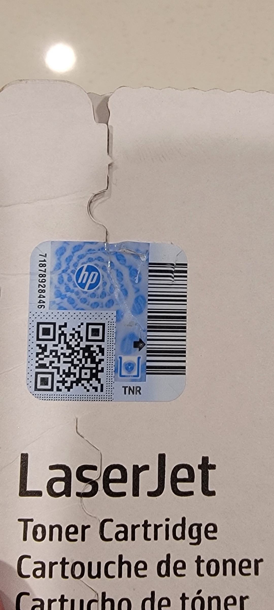 414X Toner Authenticity QR Codes Missing - HP Support Community - 9591721