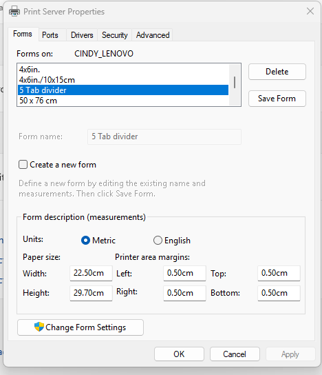 Printing on Tab file dividers - HP Support Community - 9592706
