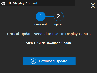 HP Display Control critical update - HP Support Community - 9599944