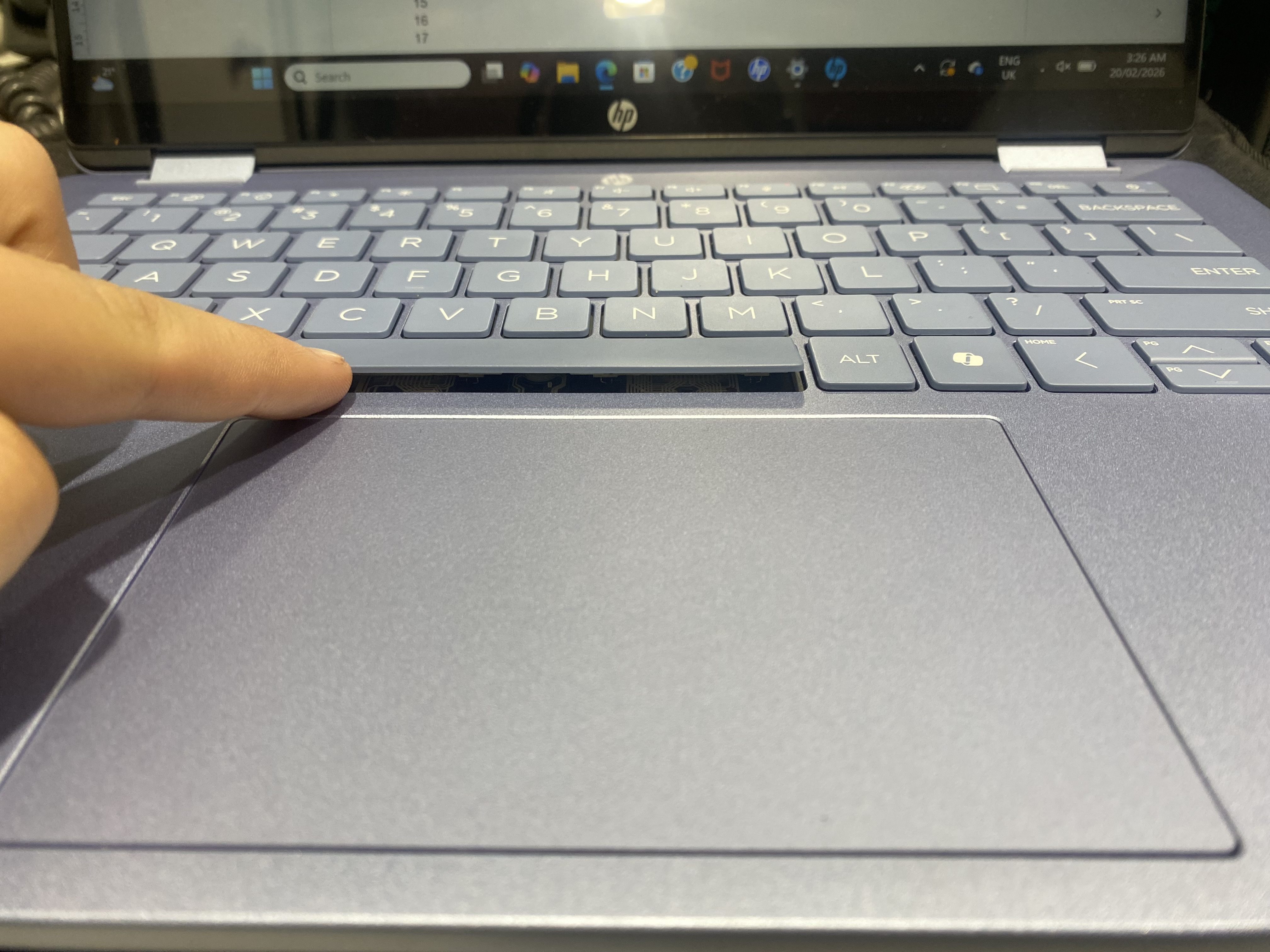 Spacebar key - HP Support Community - 9598767