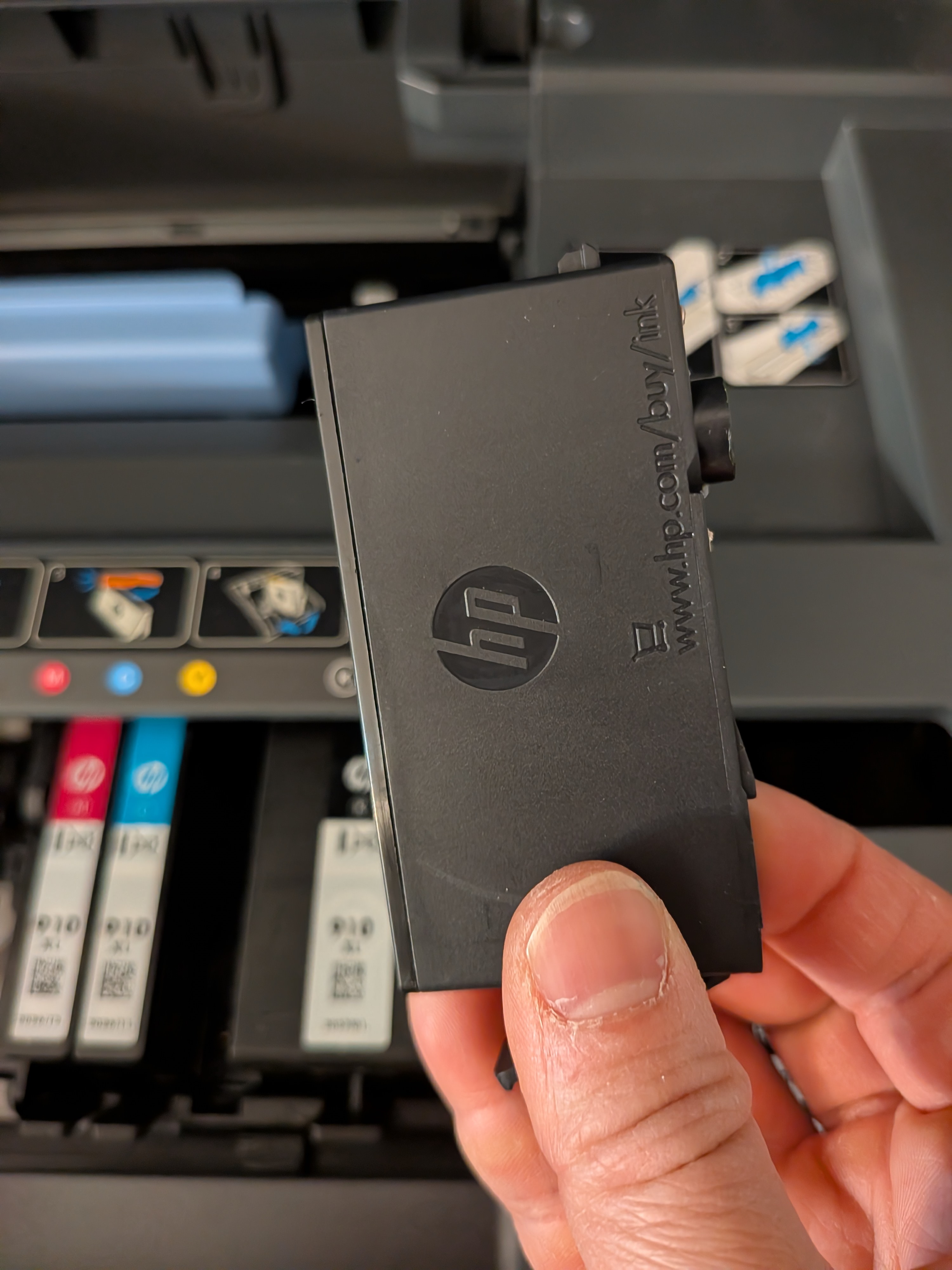HP branded ink showing up with a chip error - HP Support Community ...