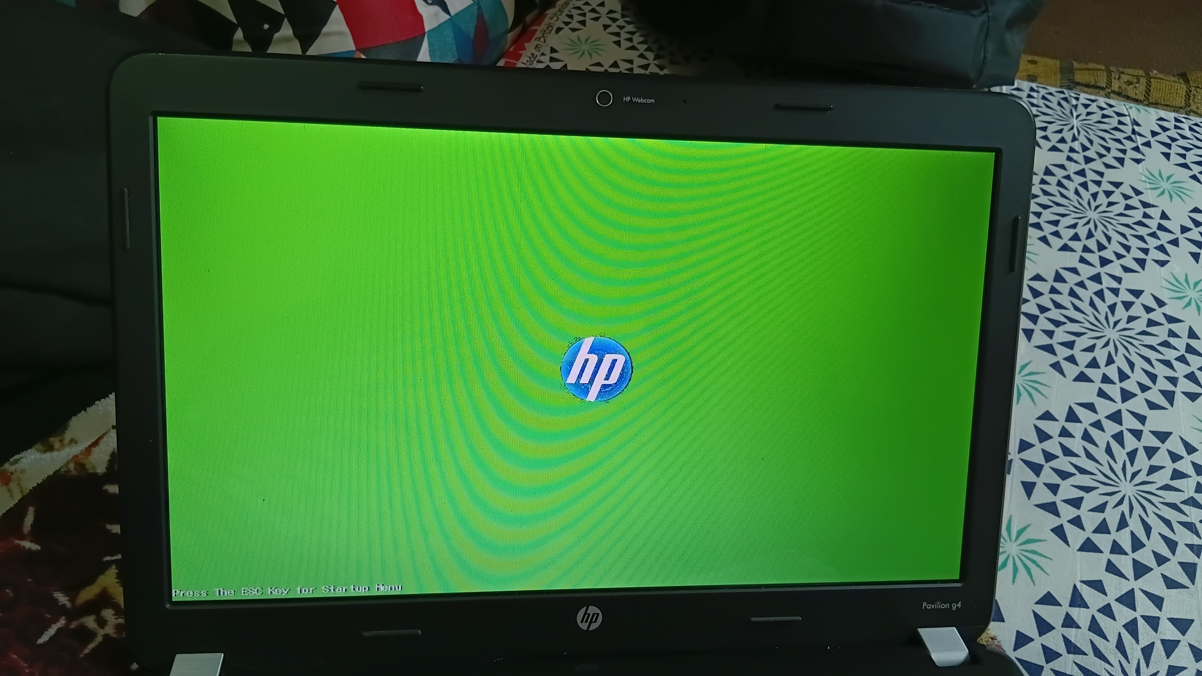 Laptop screen turned Green - HP Support Community - 9610725