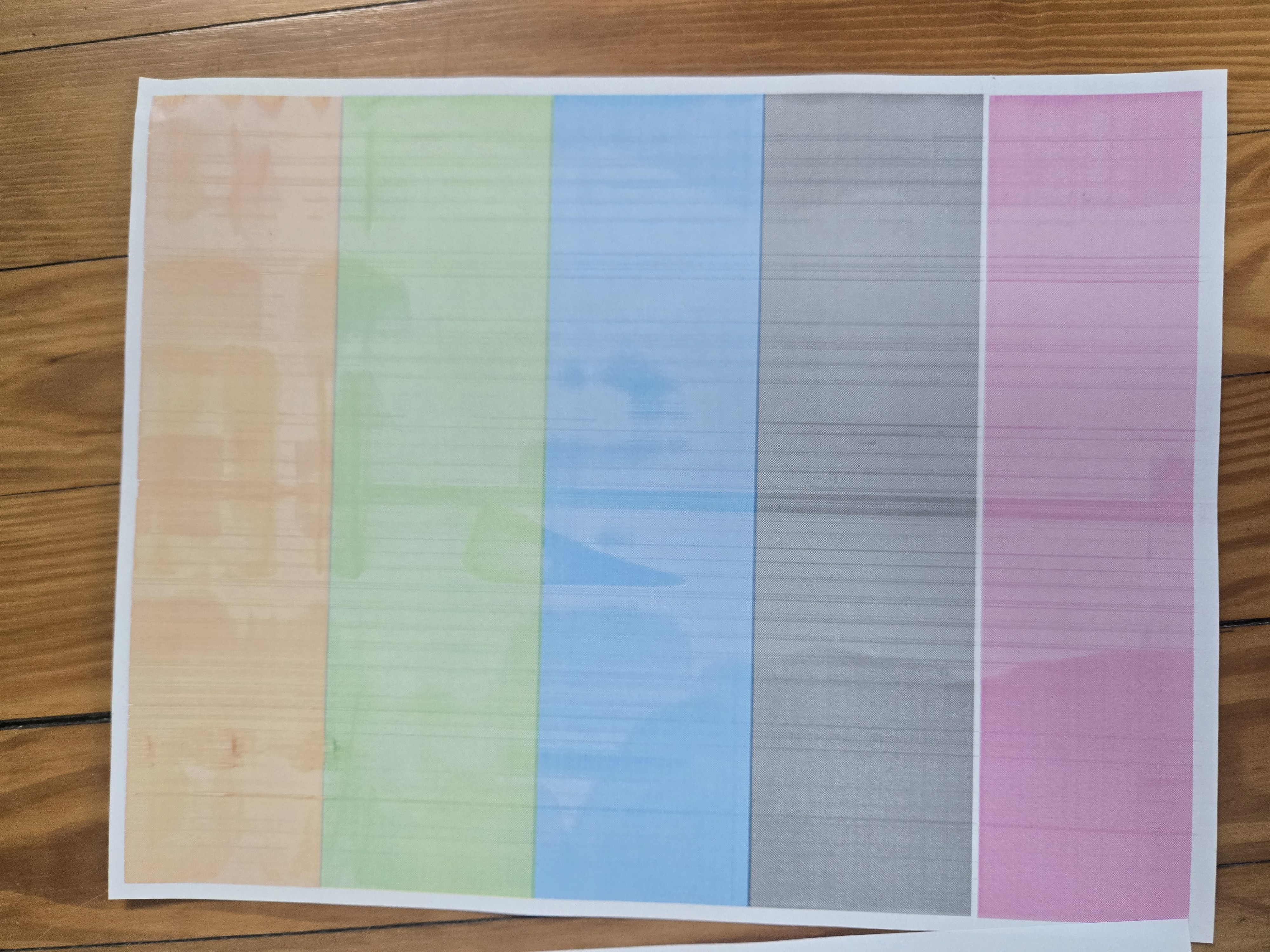 Printer smudges all colors. Cleaning page is clear. Test qua... - HP ...