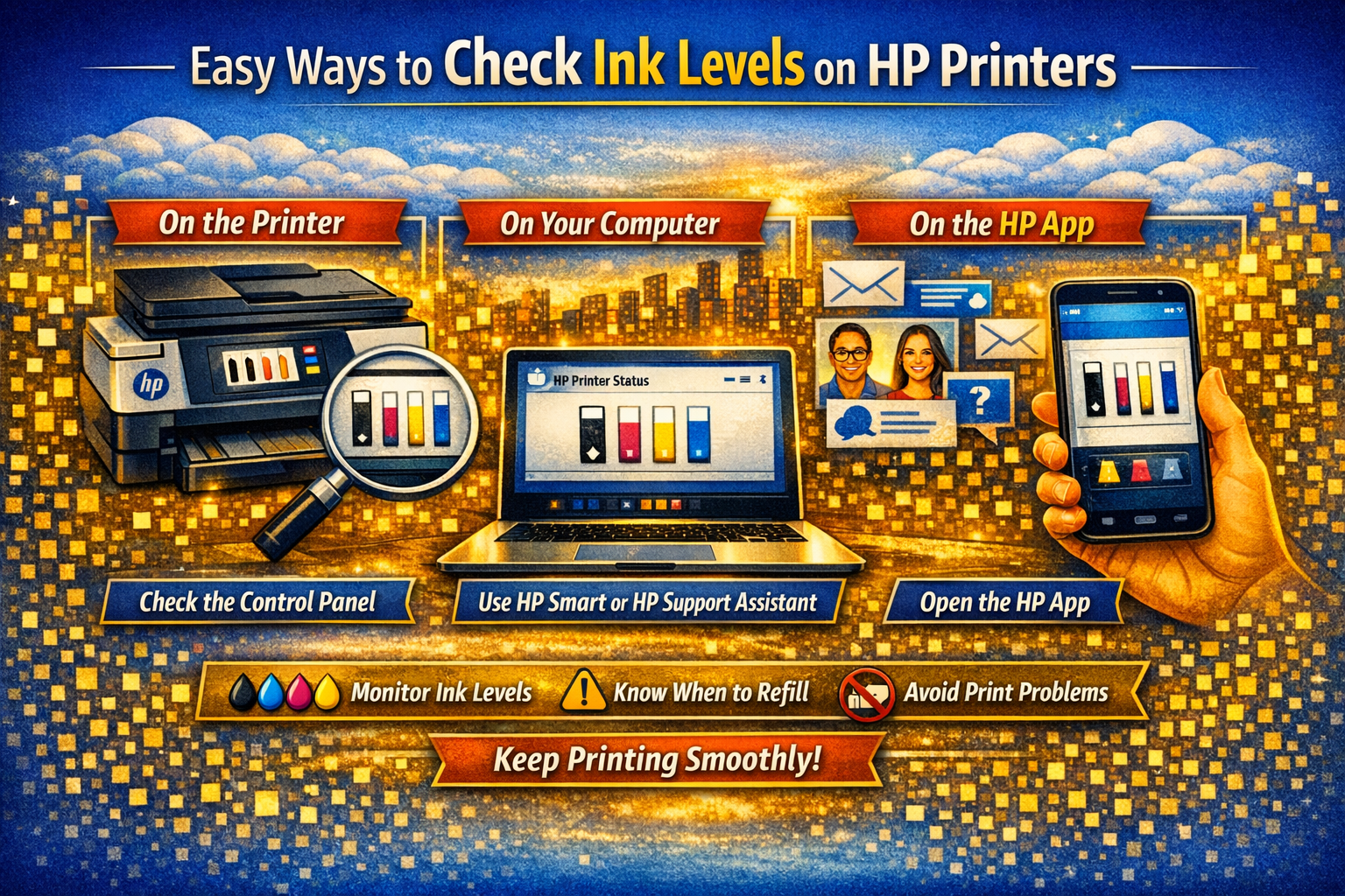 Easy Ways to Check Ink Levels on HP Printers - HP Support Community ...