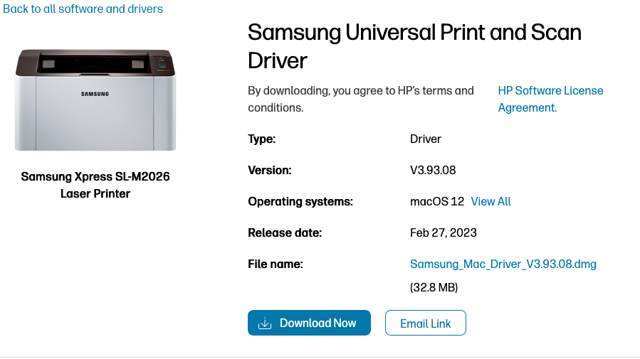 Solved: Re: driver Samsung M2026 printer for Mac - Samsung M2020 - M ...