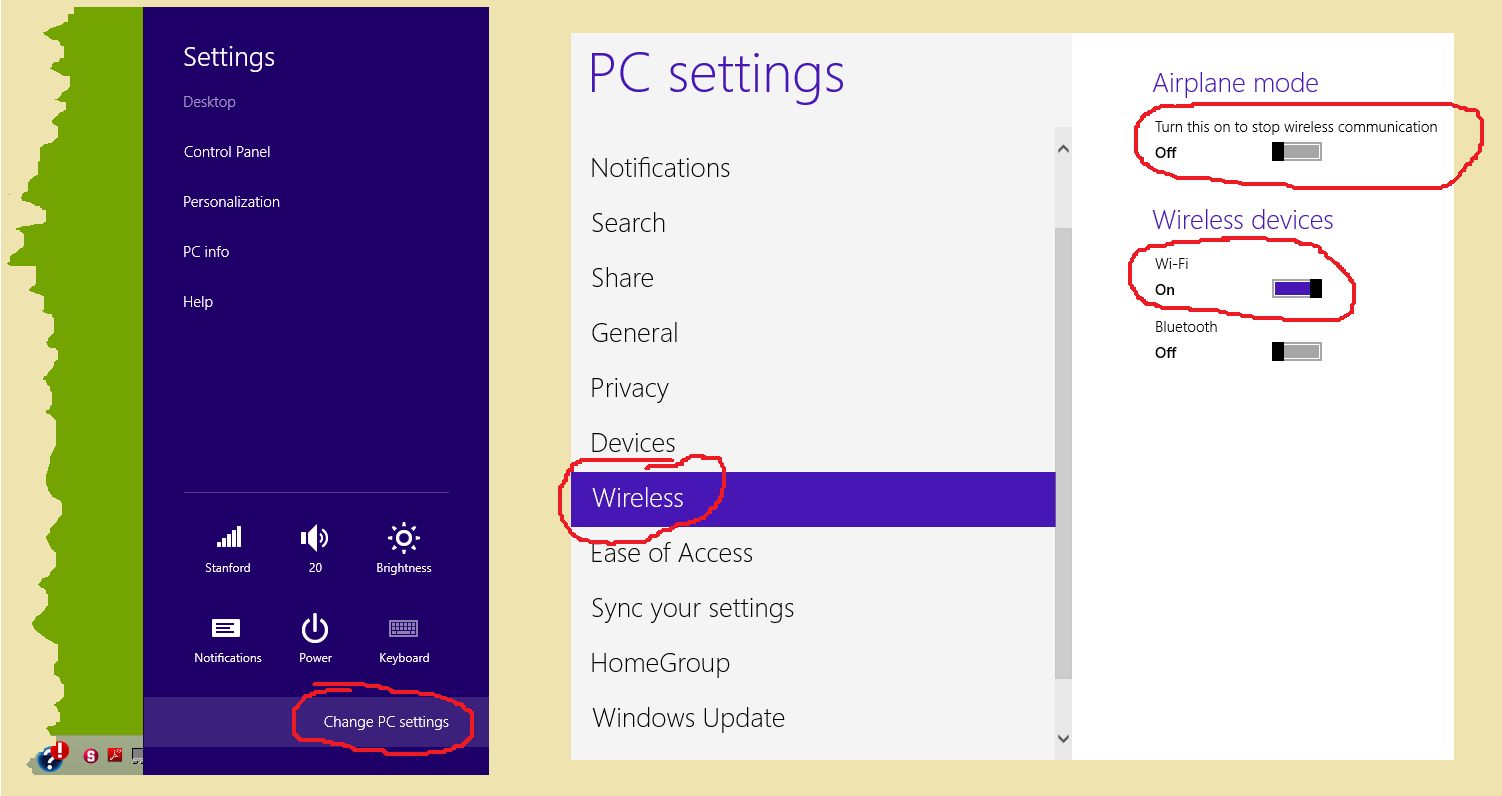 Wireless connections not working on Windows 8 - HP Support Community -  2332853