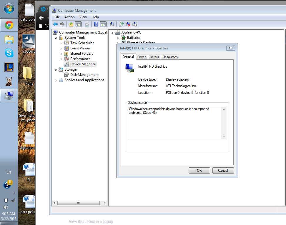 Dedicated Graphics not showing in Device Manager HP Support Community