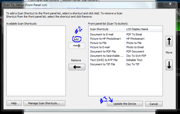 Front panel scanning button not working!! - HP Support Community - 2600391