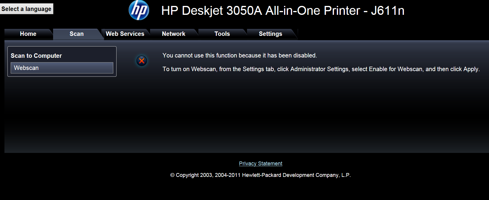 Solved: Internal System prevents access to pages of HP D... - Support Community - 1148425