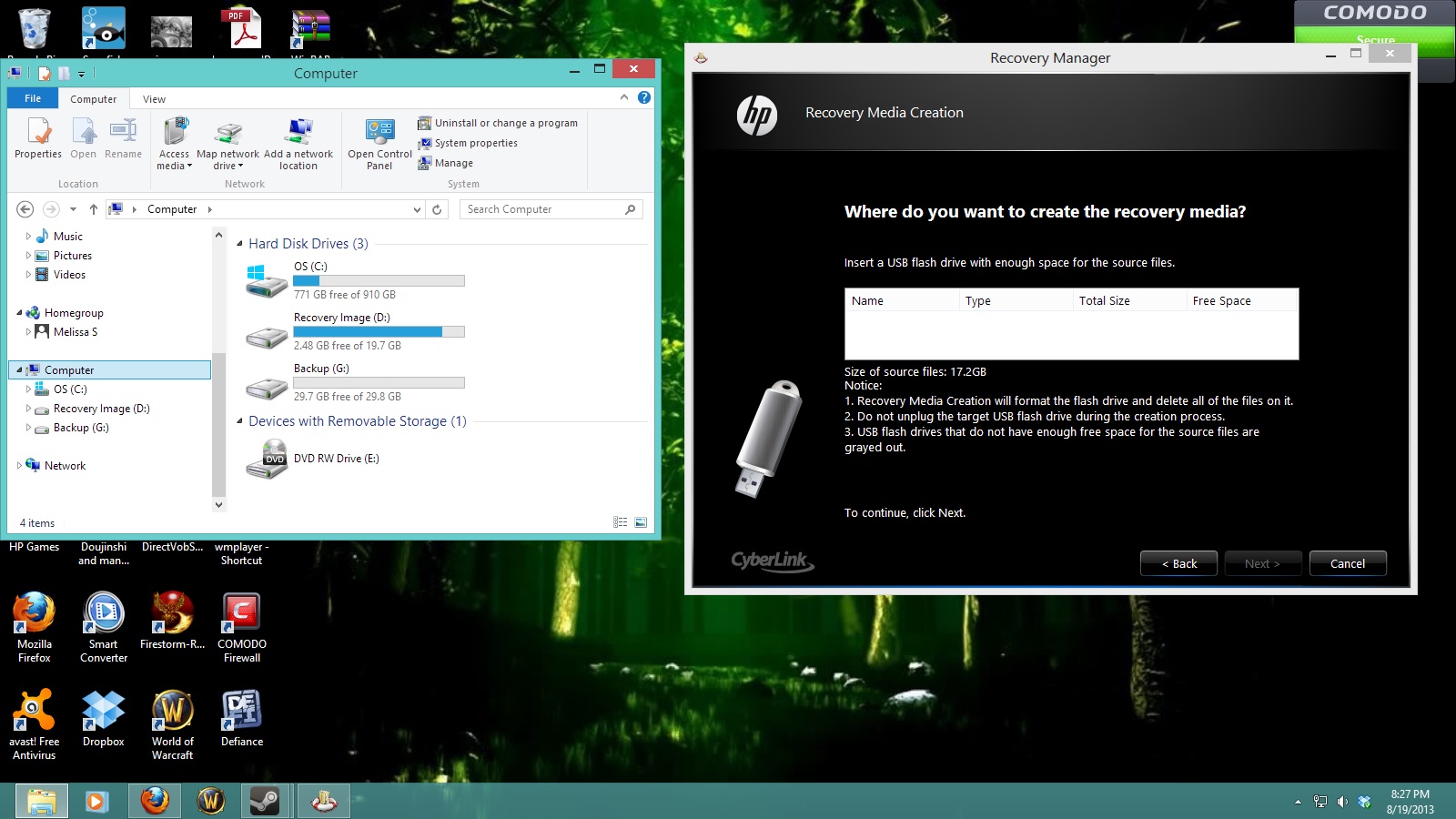 Indtil nu beviser Vedholdende Solved: Hp recovery manager won't recognize my flash drive! - HP Support  Community - 2861679