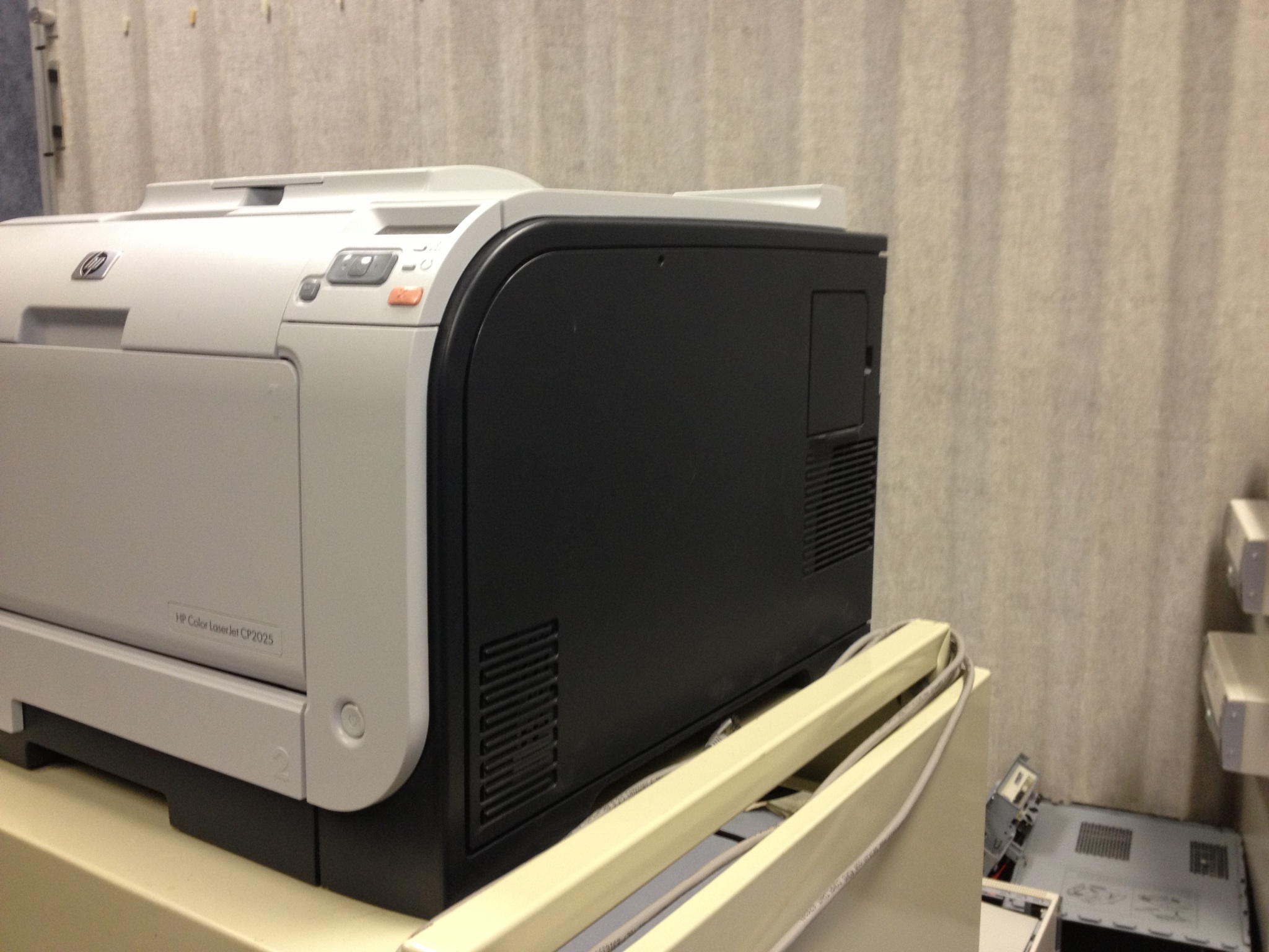 Solved HP Color LaserJet cp2025n Prints bars across pages HP Support