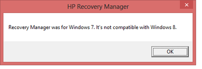 hp recovery demanding another version