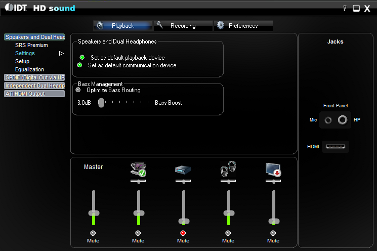 Idt 92hd73c1 Audio Driver Windows 10