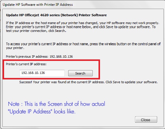 Solved: HP Scan & Capture software has a different IP address than t... - HP  Support Community - 3202189