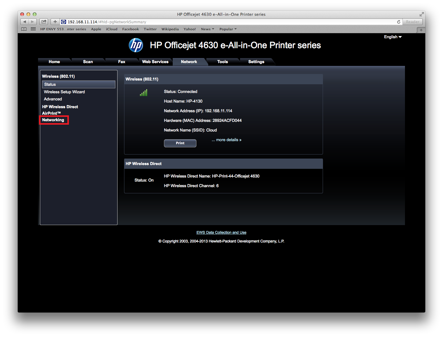 Solved HP Officejet 4630 does not connect to HP Support