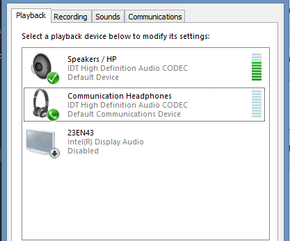 Headphones using speaker volume - HP Support Community - 3757086