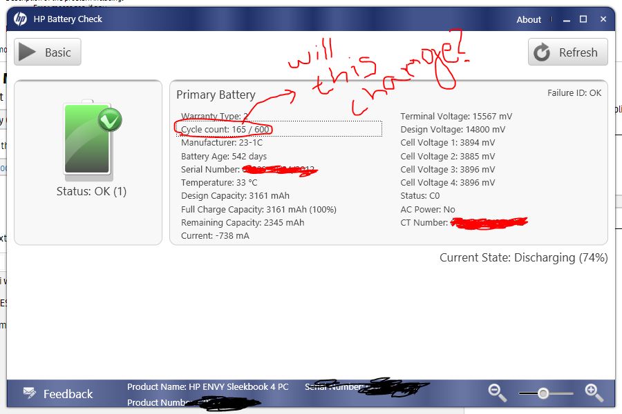 Battery Cycles? (counting mechanism) HP Support Community 3794046