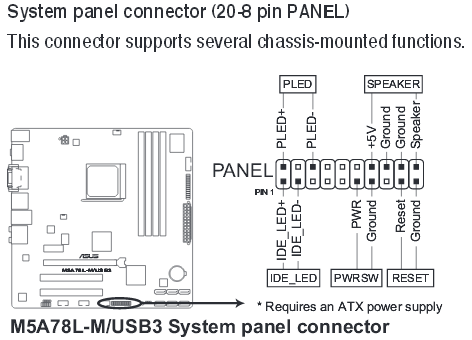 Pavilion p6720f System Panel Connector Cable Arrangment - HP Support  Community - 3928586