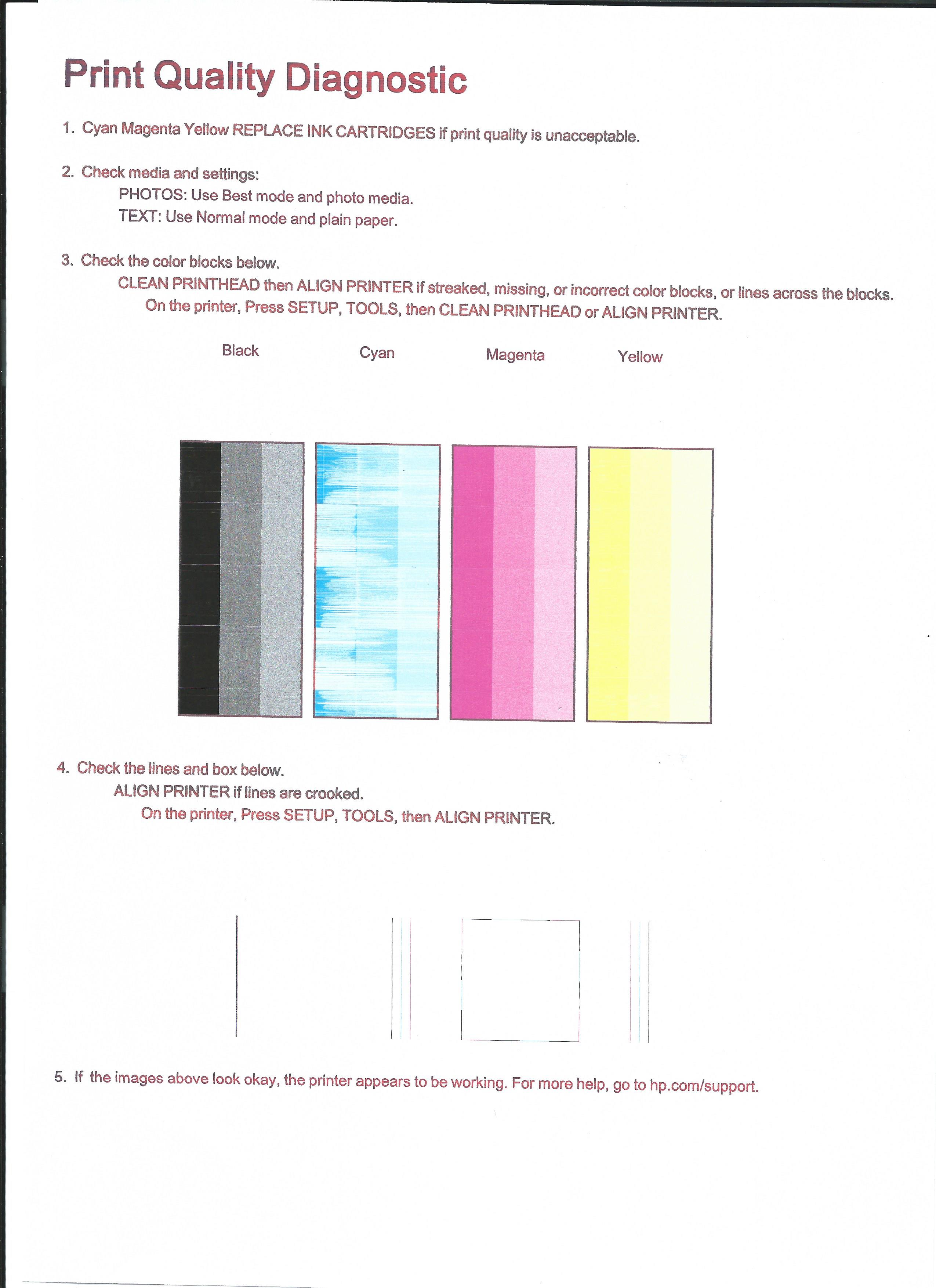evne hende Borger Solved: HP photosmart 5520 colour/streaking/ink problems - HP Support  Community - 3975718