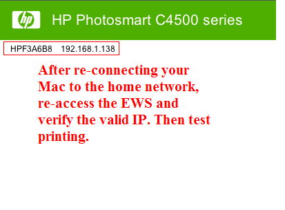 hp photosmart c4580 wireless setup mac