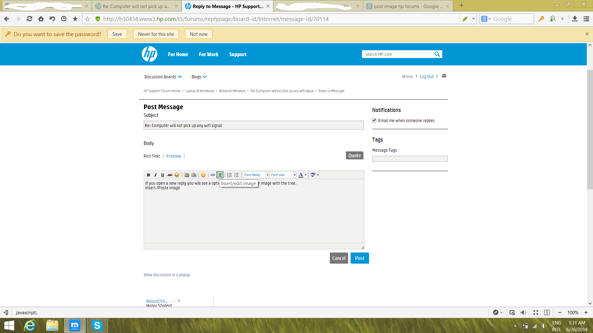 Computer will not pick up any wifi signal HP Support Community 4056768